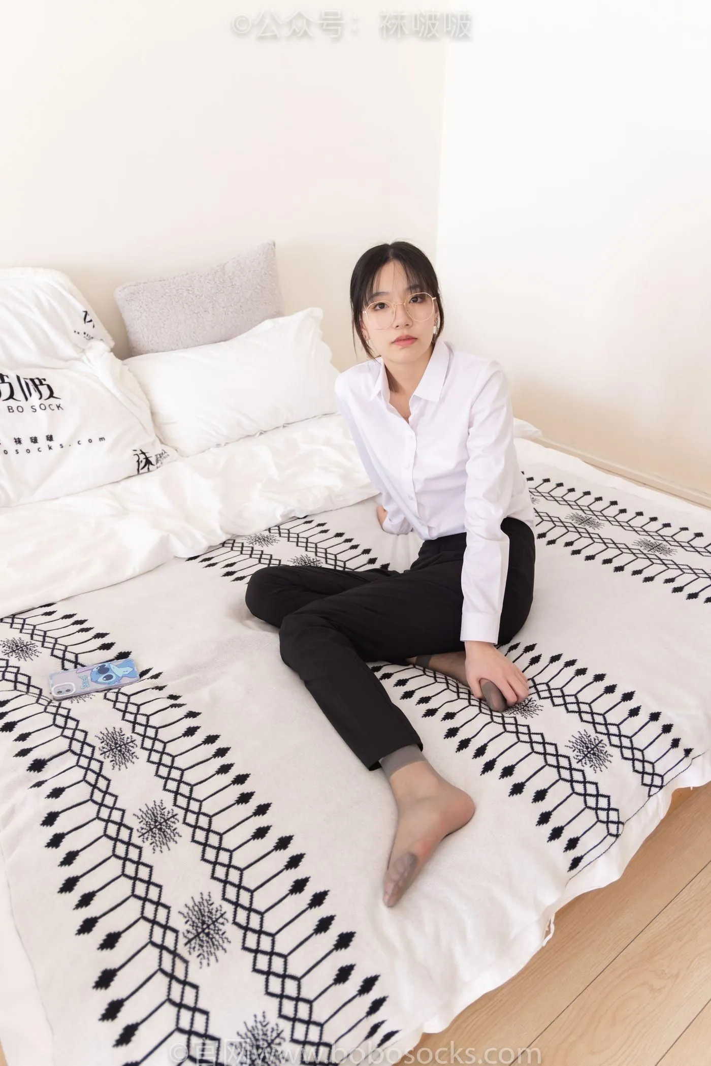 [BoBoSocks袜啵啵]NO.085 小甜豆-平底鞋、短灰丝、短肉丝 [140P]插图